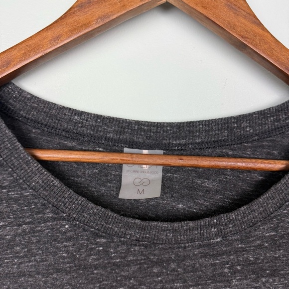 CALIA Carrie Underwood Effortless Zip Detail Pullover Caviar Cloud Gray - Picture 7 of 7